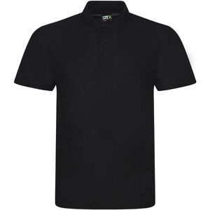 PRORTX Men's Pro Polyester Polo Shirt in Black Size: Small Black S PRORTX Men's Pro Polyester Polo Shirt in Black Size: Small Black S