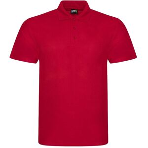 PRORTX Men's Pro Polyester Polo Shirt in Red Size: Large Red L PRORTX Men's Pro Polyester Polo Shirt in Red Size: Large Red L