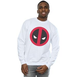 Marvel Men's Deadpool Large Clean Logo Sweatshirt in White Size: Small White S Marvel Men's Deadpool Large Clean Logo Sweatshirt in White Size: Small White S