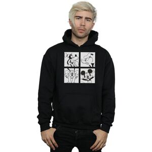 Disney Men's Mickey, Donald, Goofy & Pluto Boxed Hoodie in Black Size: Medium Black M Disney Men's Mickey, Donald, Goofy & Pluto Boxed Hoodie in Black Size: Medium Black M