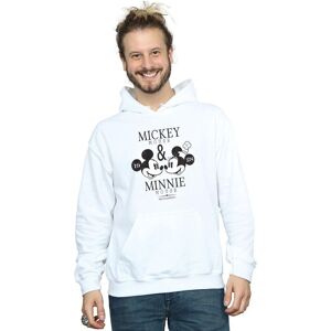 Disney Men's Mickey & Minnie Mouse Mousecrush Mondays Hoodie in White Size: Large White L Disney Men's Mickey & Minnie Mouse Mousecrush Mondays Hoodie in White Size: Large White L