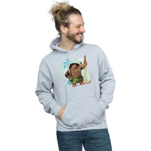 Disney Men's Moana Maui Hoodie in Grey Size: 3XL Grey 3XL Disney Men's Moana Maui Hoodie in Grey Size: 3XL Grey 3XL