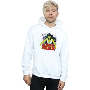 Marvel Men's The Savage She-Hulk Hoodie in White Size: 5XL White 5XL Marvel Men's The Savage She-Hulk Hoodie in White Size: 5XL White 5XL
