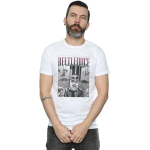 Beetlejuice Men's Circus Homage T-Shirt in White Size: Large White L Beetlejuice Men's Circus Homage T-Shirt in White Size: Large White L