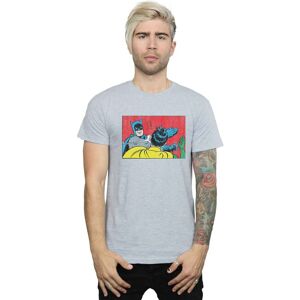 DC Comics Men's Batman Robin Slap T-Shirt in Grey Size: 3XL Grey 3XL DC Comics Men's Batman Robin Slap T-Shirt in Grey Size: 3XL Grey 3XL