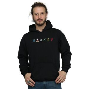 Disney Men's Mickey Mouse Wording Logo Hoodie in Black Size: Medium Black M Disney Men's Mickey Mouse Wording Logo Hoodie in Black Size: Medium Black M