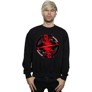Marvel Men's Deadpool Good Bad Sweatshirt in Black Size: 2XL Black 2XL Marvel Men's Deadpool Good Bad Sweatshirt in Black Size: 2XL Black 2XL