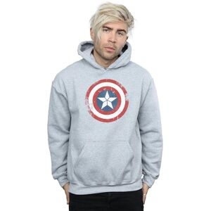 Marvel Men's Captain America Civil War Distressed Shield Hoodie in Grey Size: 3XL Grey 3XL Marvel Men's Captain America Civil War Distressed Shield Hoodie in Grey Size: 3XL Grey 3XL
