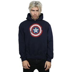 Marvel Men's Captain America Civil War Distressed Shield Hoodie in Navy Size: XL Navy XL Marvel Men's Captain America Civil War Distressed Shield Hoodie in Navy Size: XL Navy XL