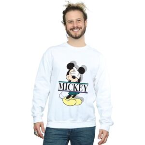 Disney Men's Mickey Mouse Letters Sweatshirt in White Size: 3XL White 3XL Disney Men's Mickey Mouse Letters Sweatshirt in White Size: 3XL White 3XL