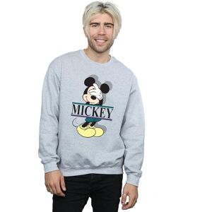 Disney Men's Mickey Mouse Letters Sweatshirt in Grey Size: Medium Grey M Disney Men's Mickey Mouse Letters Sweatshirt in Grey Size: Medium Grey M