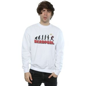 Marvel Men's Deadpool Evolution Sweatshirt in White Size: Medium White M Marvel Men's Deadpool Evolution Sweatshirt in White Size: Medium White M