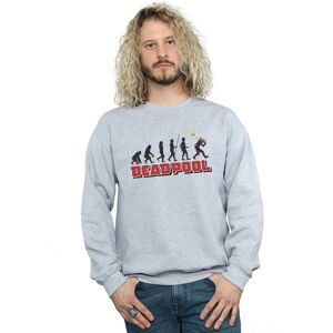 Marvel Men's Deadpool Evolution Sweatshirt in Grey Size: 2XL Grey 2XL Marvel Men's Deadpool Evolution Sweatshirt in Grey Size: 2XL Grey 2XL