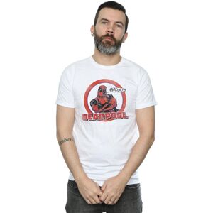Marvel Men's Deadpool Seriously Speech Bubble T-Shirt in White Size: Medium White M Marvel Men's Deadpool Seriously Speech Bubble T-Shirt in White Size: Medium White M