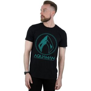 DC Comics Men's Aquaman Aqua Logo T-Shirt in Black Size: 3XL Black 3XL DC Comics Men's Aquaman Aqua Logo T-Shirt in Black Size: 3XL Black 3XL
