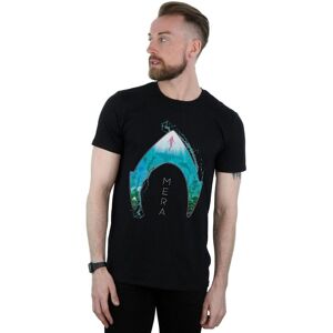 DC Comics Men's Aquaman Mera Ocean Logo T-Shirt in Black Size: Medium Black M DC Comics Men's Aquaman Mera Ocean Logo T-Shirt in Black Size: Medium Black M