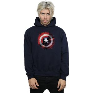 Marvel Men's Avengers Captain America Art Shield Hoodie in Navy Size: Medium Navy M Marvel Men's Avengers Captain America Art Shield Hoodie in Navy Size: Medium Navy M