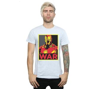 Marvel Men's Avengers Infinity War Iron Man War T-Shirt in Grey Size: Large Grey L Marvel Men's Avengers Infinity War Iron Man War T-Shirt in Grey Size: Large Grey L
