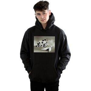 Disney Men's Mickey Mouse Crazy Pilot Hoodie in Black Size: Large Black L Disney Men's Mickey Mouse Crazy Pilot Hoodie in Black Size: Large Black L