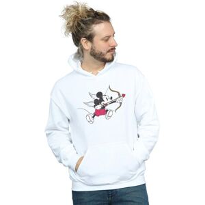 Disney Men's Mickey Mouse Love Cherub Hoodie in White Size: Small White S Disney Men's Mickey Mouse Love Cherub Hoodie in White Size: Small White S