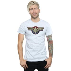 Marvel Men's Captain Chest Emblem T-Shirt in Grey Size: 4XL Grey 4XL Marvel Men's Captain Chest Emblem T-Shirt in Grey Size: 4XL Grey 4XL
