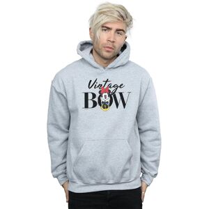 Disney Men's Minnie Mouse Vintage Bow Hoodie in Grey Size: Small Grey S Disney Men's Minnie Mouse Vintage Bow Hoodie in Grey Size: Small Grey S