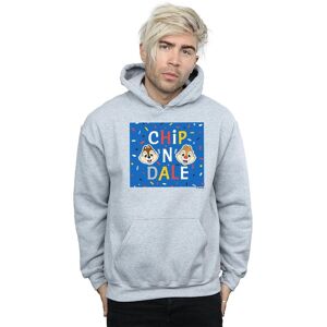 Disney Men's Chip N Dale Blue Frame Hoodie in Grey Size: XL Grey XL Disney Men's Chip N Dale Blue Frame Hoodie in Grey Size: XL Grey XL