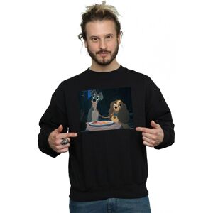 Disney Men's Lady & The Tramp Spaghetti Slurp Sweatshirt in Black Size: Medium Black M Disney Men's Lady & The Tramp Spaghetti Slurp Sweatshirt in Black Size: Medium Black M