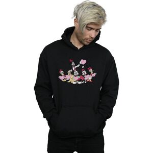 Disney Men's Mickey Mouse Love Friends Hoodie in Black Size: 2XL Black 2XL Disney Men's Mickey Mouse Love Friends Hoodie in Black Size: 2XL Black 2XL