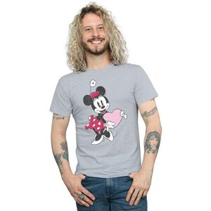 Disney Men's Minnie Mouse Love Heart T-Shirt in Grey Size: 5XL Grey 5XL Disney Men's Minnie Mouse Love Heart T-Shirt in Grey Size: 5XL Grey 5XL