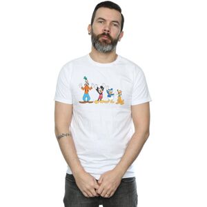 Disney Men's Mickey Mouse Friends T-Shirt in White Size: 5XL White 5XL Disney Men's Mickey Mouse Friends T-Shirt in White Size: 5XL White 5XL