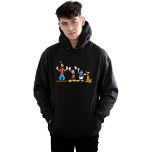 Disney Men's Mickey Mouse Friends Hoodie in Black Size: Medium Black M Disney Men's Mickey Mouse Friends Hoodie in Black Size: Medium Black M