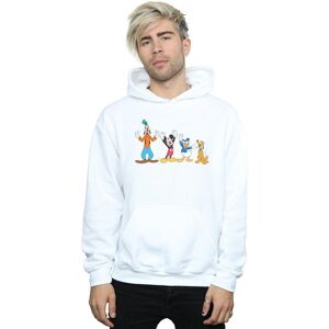 Disney Men's Mickey Mouse Friends Hoodie in White Size: 5XL White 5XL Disney Men's Mickey Mouse Friends Hoodie in White Size: 5XL White 5XL