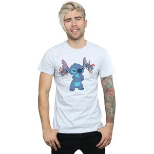 Disney Men's Lilo & Stitch Little Devils T-Shirt in Grey Size: 5XL Grey 5XL Disney Men's Lilo & Stitch Little Devils T-Shirt in Grey Size: 5XL Grey 5XL