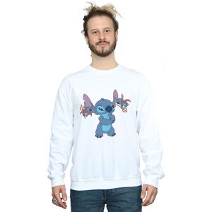 Disney Men's Lilo & Stitch Little Devils Sweatshirt in White Size: 5XL White 5XL Disney Men's Lilo & Stitch Little Devils Sweatshirt in White Size: 5XL White 5XL