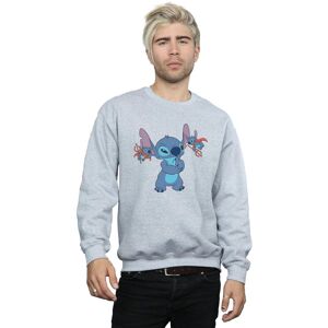 Disney Men's Lilo & Stitch Little Devils Sweatshirt in Grey Size: Medium Grey M Disney Men's Lilo & Stitch Little Devils Sweatshirt in Grey Size: Medium Grey M