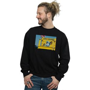 Disney Men's Lilo & Stitch Life Guard Sweatshirt in Black Size: 3XL Black 3XL Disney Men's Lilo & Stitch Life Guard Sweatshirt in Black Size: 3XL Black 3XL