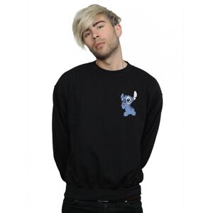 Disney Men's Lilo & Stitch Stitch Backside Breast Print Sweatshirt in Black Size: 5XL Black 5XL Disney Men's Lilo & Stitch Stitch Backside Breast Print Sweatshirt in Black Size: 5XL Black 5XL