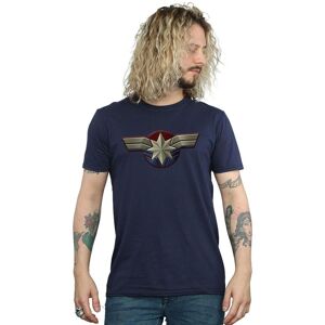 Marvel Men's Captain Chest Emblem T-Shirt in Navy Size: Large Navy L Marvel Men's Captain Chest Emblem T-Shirt in Navy Size: Large Navy L