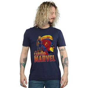 Marvel Men's Captain Character T-Shirt in Navy Size: 5XL Navy 5XL Marvel Men's Captain Character T-Shirt in Navy Size: 5XL Navy 5XL