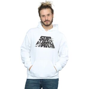 Star Wars Men's Logo Space Sketch Hoodie in White Size: Small White S Star Wars Men's Logo Space Sketch Hoodie in White Size: Small White S
