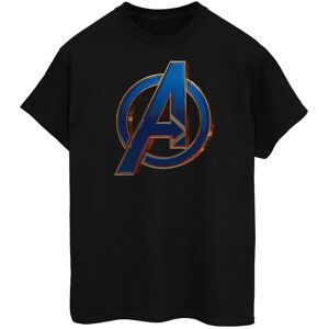 Avengers Endgame Men's Heroic Logo Cotton T-Shirt in Black Size: 3XL Black 3XL Avengers Endgame Men's Heroic Logo Cotton T-Shirt in Black Size: 3XL Black 3XL