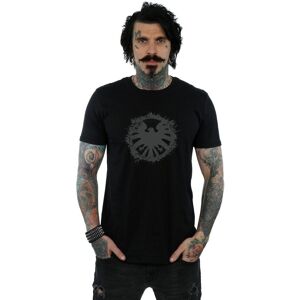 Marvel Men's Agents Of SHIELD Brushed Logo T-Shirt in Black Size: Large Black L Marvel Men's Agents Of SHIELD Brushed Logo T-Shirt in Black Size: Large Black L