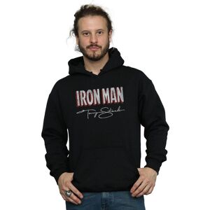 Marvel Men's Iron Man AKA Tony Stark Hoodie in Black Size: Large Black L Marvel Men's Iron Man AKA Tony Stark Hoodie in Black Size: Large Black L