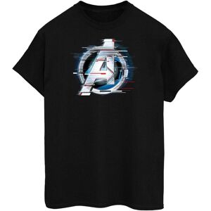 Avengers Endgame Men's Team Tech Cotton Logo T-Shirt in Black Size: Medium Black M Avengers Endgame Men's Team Tech Cotton Logo T-Shirt in Black Size: Medium Black M