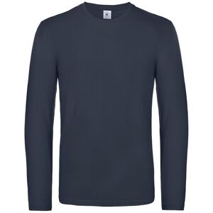 B&C Men's E190 Long Sleeve T-Shirt in Navy Size: XL Navy XL B&C Men's E190 Long Sleeve T-Shirt in Navy Size: XL Navy XL