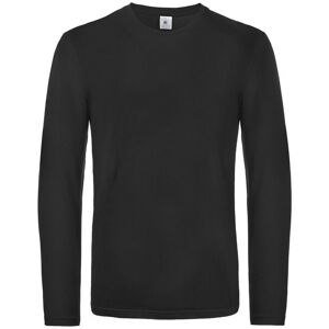 B&C Men's E190 Long Sleeve T-Shirt in Black Size: Medium Black M B&C Men's E190 Long Sleeve T-Shirt in Black Size: Medium Black M