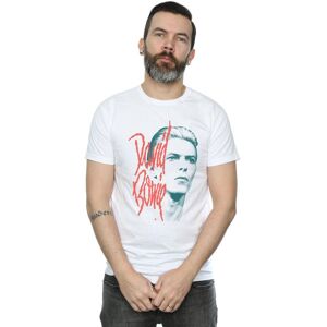 David Bowie Men's Mono Stare T-Shirt in White Size: 4XL White 4XL David Bowie Men's Mono Stare T-Shirt in White Size: 4XL White 4XL