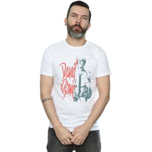 David Bowie Men's Mono Shout T-Shirt in White Size: 3XL White 3XL David Bowie Men's Mono Shout T-Shirt in White Size: 3XL White 3XL