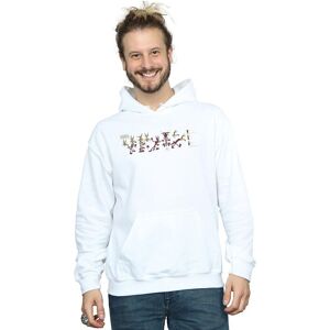 Looney Tunes Men's Wile E Coyote Colour Code Hoodie in White Size: XL White XL Looney Tunes Men's Wile E Coyote Colour Code Hoodie in White Size: XL White XL